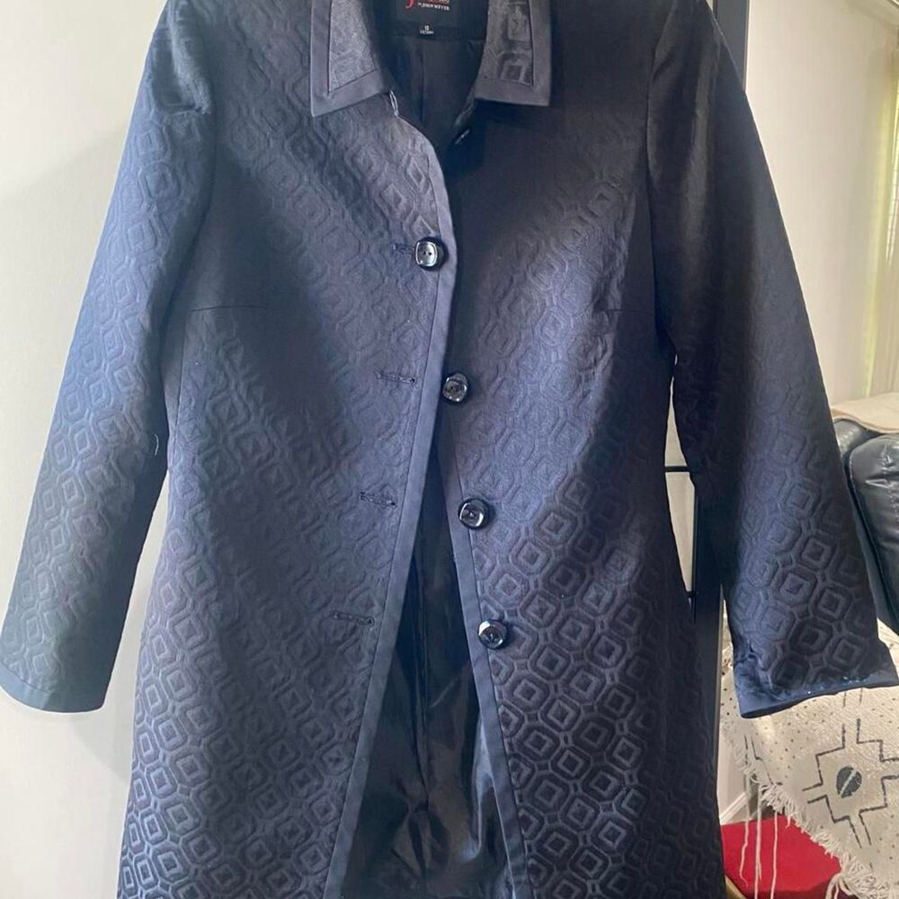 John Meyer Studio Women's Black patterned jacket